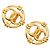 Orecchini a clip Chanel Vintage Coco Mark D'oro