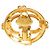 Orecchini a clip Chanel Vintage Coco Mark D'oro - vista 3