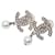 Chanel Coco Mark Clip Ohrringe Silber  - Ansicht 1