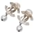 Chanel Coco Mark Clip Ohrringe Silber  - Ansicht 2