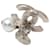 Chanel Coco Mark Clip Ohrringe Silber  - Ansicht 3