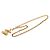Collana Chanel Matelassé placcata oro D'oro - vista 3