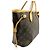 Borsa Tote Louis Vuitton Monogram Neverfull PM Marrone - vista 3