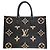Borsa Tote Louis Vuitton OnTheGo MM M45495 Nero Beige