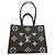 Borsa Tote Louis Vuitton OnTheGo MM M45495 Nero Beige - vista 11