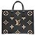 Borsa Tote Louis Vuitton OnTheGo MM M45495 Nero Beige - vista 2