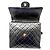 Chanel Matelassé Square Rucksack Schwarz - Ansicht 5