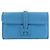 Hermès Hermes Jige Duo Long Wallet Blau