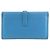 Hermès Hermes Jige Duo Long Wallet Blau - Ansicht 2
