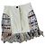 Minigonna Chanel in vernice bianca e tweed multicolore Bianco