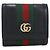 Portafoglio bi-fold medio Ophidia GUCCI Nero