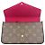 Pochette Felicie Monogram Louis Vuitton Bolso de Hombro Castaño Fucsia - vista 7