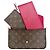 Pochette Felicie Monogram Louis Vuitton Bolso de Hombro Castaño Fucsia - vista 8