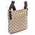 Borsa a Spalla Gucci GG Canvas Marrone Beige - vista 2