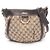 Borsa a Spalla Gucci Abbey GG Canvas Marrone Beige
