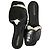 Sandali piatti Alexander McQueen in pelle nera Nero