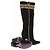 Vicini Wildlederboots mit Golddetails Schwarz - Ansicht 5