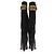 Vicini Wildlederboots mit Golddetails Schwarz - Ansicht 7