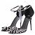 Giuseppe Zanotti Sandali neri con fiocco Nero