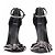 Giuseppe Zanotti Sandali neri con fiocco Nero - vista 3