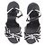 Giuseppe Zanotti Sandali neri con fiocco Nero - vista 4