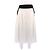 Givenchy Falda plisada blanca y negra Negro