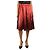 Comme Des Garcons Falda midi de satén roja y gris - talla XS