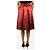 Comme Des Garcons Falda midi de satén roja y gris - talla XS - vista 3