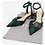 Dior Mules mit Kitten Heels in grün-schwarzem Tartan - Größe EU 35 - Ansicht 5