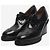 Hermès Schwarze Derby-Absatzschuhe mit breitem Blockabsatz - Größe EU 36 - Ansicht 2