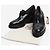Hermès Schwarze Derby-Absatzschuhe mit breitem Blockabsatz - Größe EU 36 - Ansicht 7