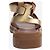 Céline Sandalias Gold Clea Triomphe - talla EU 38 Dorado - vista 4