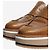 Robert Clergerie Tan snake-embossed leather platform shoes - size EU 38.5 - view 5