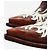 Autre Marque Botas western marrón y blanco - talla EU 39 Castaño - vista 5