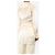 Bottega Veneta Creme-Satinbluse mit geraffter Vorderseite - Größe UK 10 Weiß - Ansicht 2