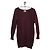 Acne Studios Vestido de punto en mezcla de lana y mohair burdeos