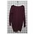 Acne Studios Vestido de punto en mezcla de lana y mohair burdeos - vista 2