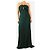 Roland Mouret Maxikleid mit Cape in Smaragdgrün - Größe UK 14 - Ansicht 4
