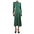 Reformation Grünes Midi-Kleid mit Blumenmuster - Größe UK 8