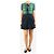 Red Valentino Minifalda de algodón azul marino - talla UK 10 - vista 2