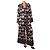 Alice by Temperley Mono floral con cinturón negro y rosa - talla UK 14