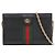 Gucci Bolsa de ombro com corrente em couro Ophidia preto