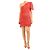 Autre Marque Rotes Mini-Spitzenkleid mit einer Schulter - Größe M
