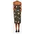 Victoria Beckham Vestido midi com estampa floral preta - tamanho UK 6 Preto - vista 2