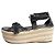 Loewe Black leather platform espadrille sandals - size EU 37