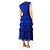 Autre Marque Maxikleid aus blauem Tüll mit Rüschen - Größe UK 8 - Ansicht 2
