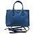 Prada Borsa Galleria 2way in pelle Saffiano blu