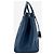Prada Borsa Galleria 2way in pelle Saffiano blu - vista 6