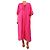 Autre Marque Kaftan de seda rosa choque com alça de pescoço - tamanho UK 2
