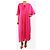 Autre Marque Kaftan de seda rosa choque com alça de pescoço - tamanho UK 2 - vista 3
